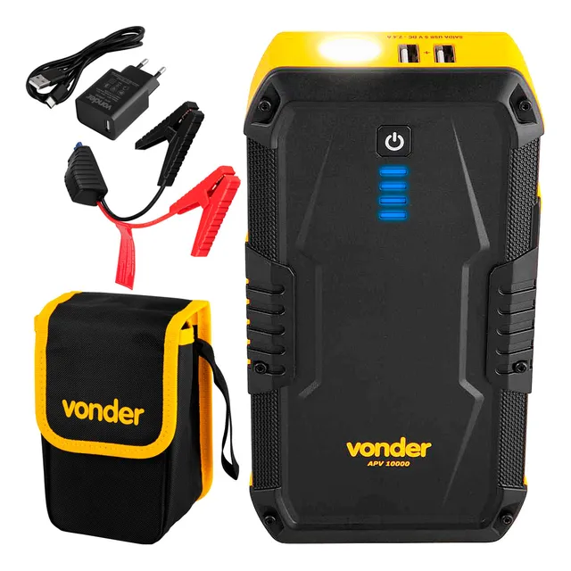 Auxiliar De Partida Veicular 12v Portátil Apv10000 Vonder