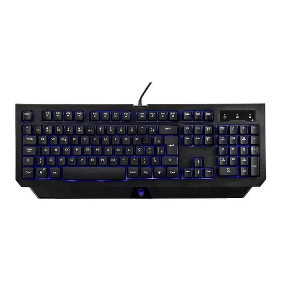 Teclado Gamer Sate Ak-839 Rgb Usb Cor de teclado Preto