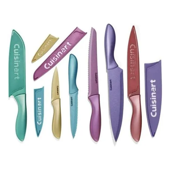 Set De 6 Cuchillos Perlado Con Protector En Color Cuisinart 