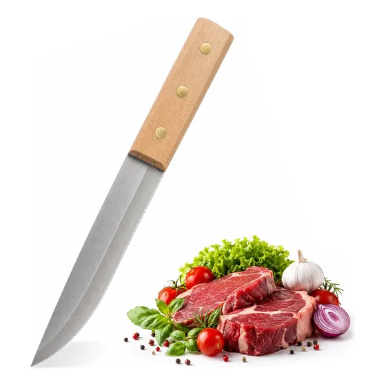 Restsuko Cuchillo Cocina Acero Inoxidable Mango Madera