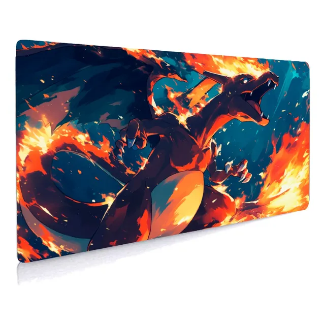 Mousepad Gamer Xl - Charizard - Bordes Cosidos - 90x40cm