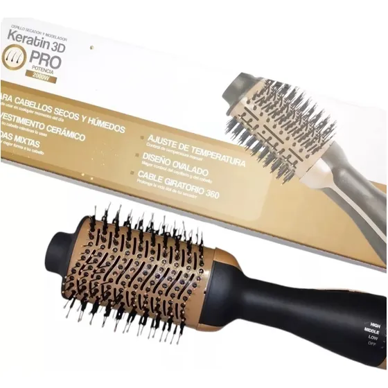 Cepillo Secador Keratina Secador De Pelo 2000w