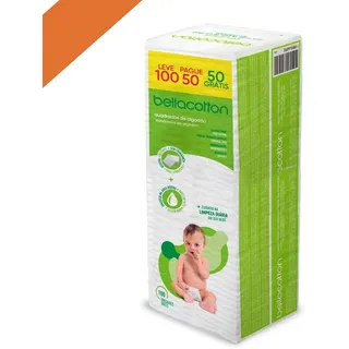 Lenço De Algodão Quadrado Descartåvel Bellacotton 100 Unid Lenço De Algodão Quadrado Descartåvel Bellacotton 100 Unid