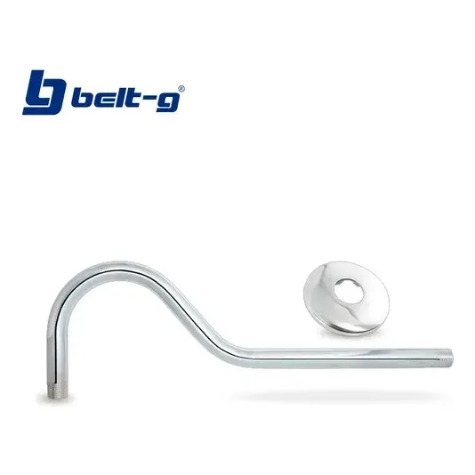 Tubo Largo C/roseta  Regadera Ducha 1/2 Cuello Cisne