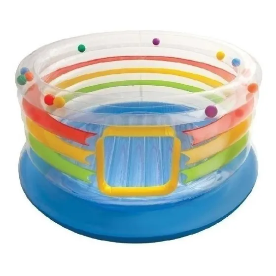 Juego Inflable Saltarin Transparente Pelotero Intex Jump O Lene 48264 182X86 Cm