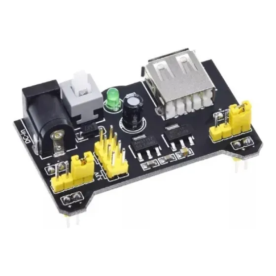 Fonte Ajustável Protoboard 3.3v/5v Arduino Pic Mcu 