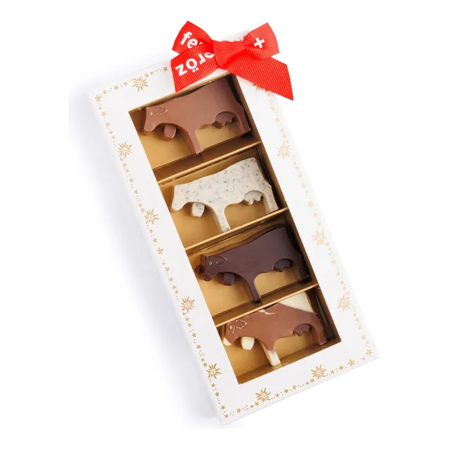 Vaquitas De Chocolate 4 Unid. Feroz Chocolates - 100 G.