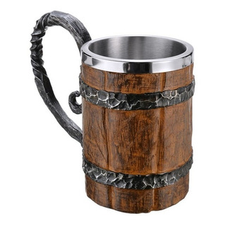 Vaso Tarro Vikingo Nordico 550 Ml Resina Cerveza Vaso Tarro Vikingo Nordico 550 Ml Resina Cerveza