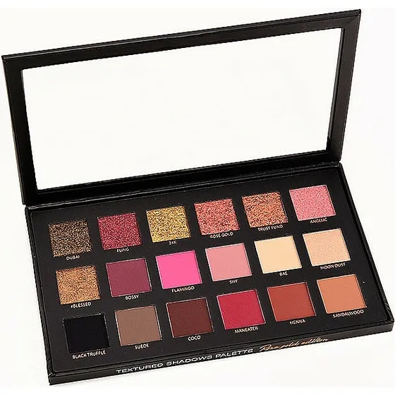 Paleta De Sombras Huda Beauty Textured 18 Tonos Brillo Y Mat