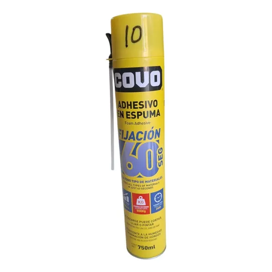 Adhesivo Para Fijación En Espuma 750ml Secado Rapido Covo