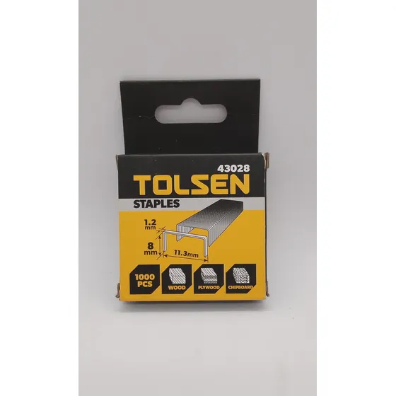 Grapas Para Tapicería 8mmx11.3mm 1000pcs Tolsen 43028 X 2und