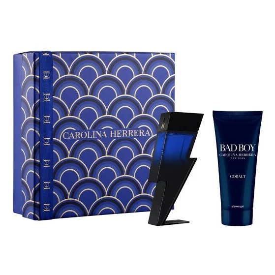 Set Carolina Herrera Bad Boy Cobalt Elixir 100ml Edp