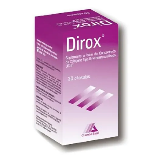 Dirox® X 30 Cápsulas | Colágeno Tipo Il No Desnaturalizado
