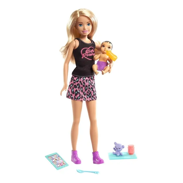 Barbie Baby Sisters (hermana Con Bebe Y Accesorios) 30cm