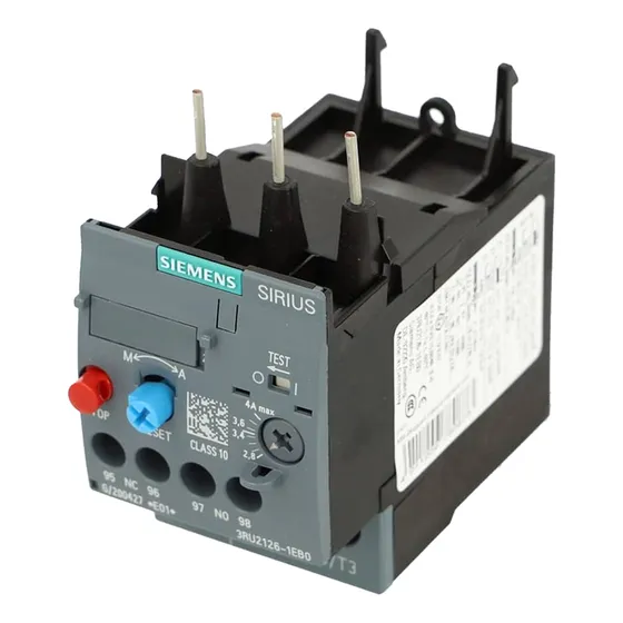 3ru2126-1eb0 Siemens Rel. Bimetalico S0 2.80 A 4.00 Amps