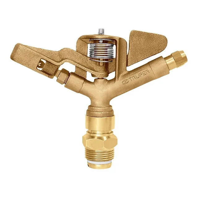 Aspersor Metal 1'' Cañón Agua Riego Agricola Truper 10317