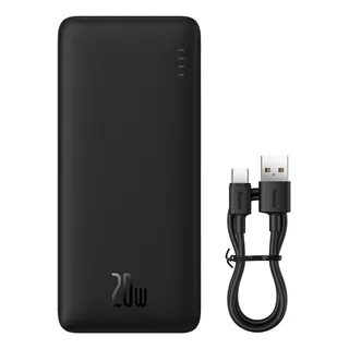 Power Bank Baseus Airpow 20000mah Turbo 20w Cabo Usb-c Cor Preto Power Bank Baseus Airpow 20000mah Turbo 20w Cabo Usb-c Cor Preto