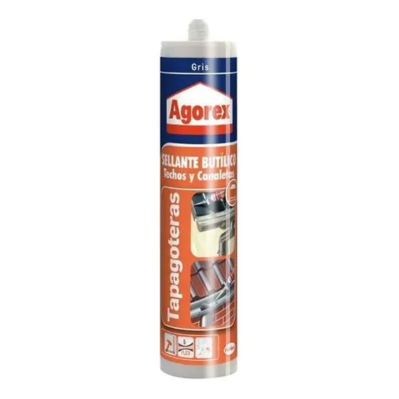 Sellante Butilico Tapagoteras Agorex Gris 310ml