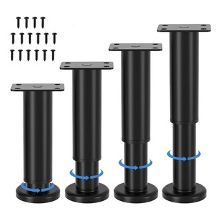 Patas Ajustables De Metal Para Muebles De 7-11.8 Pulgadas Patas Ajustables De Metal Para Muebles De 7-11.8 Pulgadas