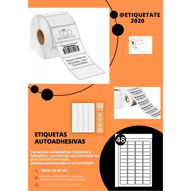 Etiquetas Autoadhesivas, Térmico Y Transferencia