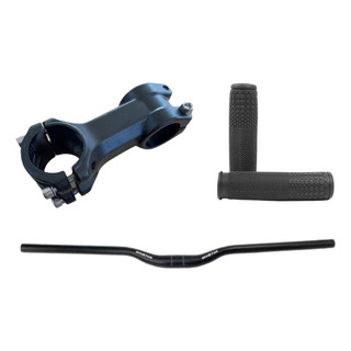 Kit Bike Guidão Aluminio + Suporte Mesa + Manopla Brinde Mtb Kit Bike Guidão Aluminio + Suporte Mesa + Manopla Brinde Mtb