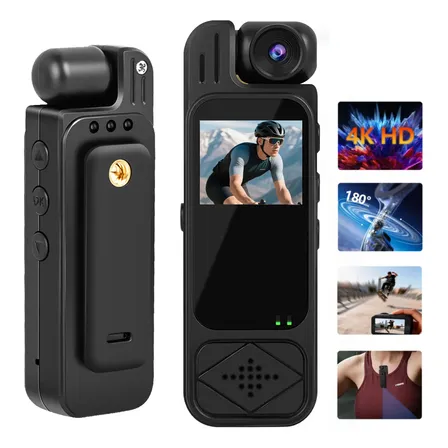 Câmera Ação Filmadora Esportiva 4k Moto Capacete Ciclismo Preto