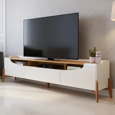 Rack Imcal Studio 1.8 Off White Nature Madeira 184cm