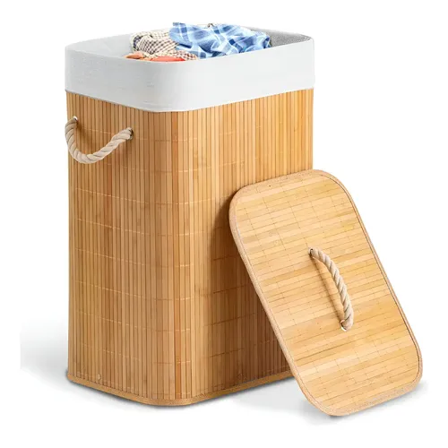 Laundry Basket Multipurpose Two Compartments Stylish With