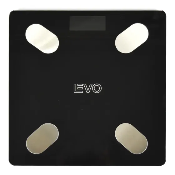 Pesa Digital Balanza Baño Bluetooth Negra Inteligente LEVO