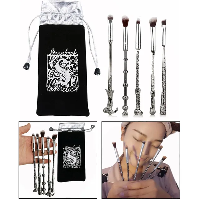 Set De 5 Brochas Y Pinceles De Maquillaje Harry Potter