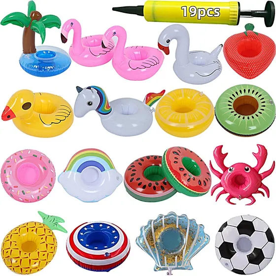 19 Porta Vasos Inflables Surtidos Inflables Piscinas Alberca