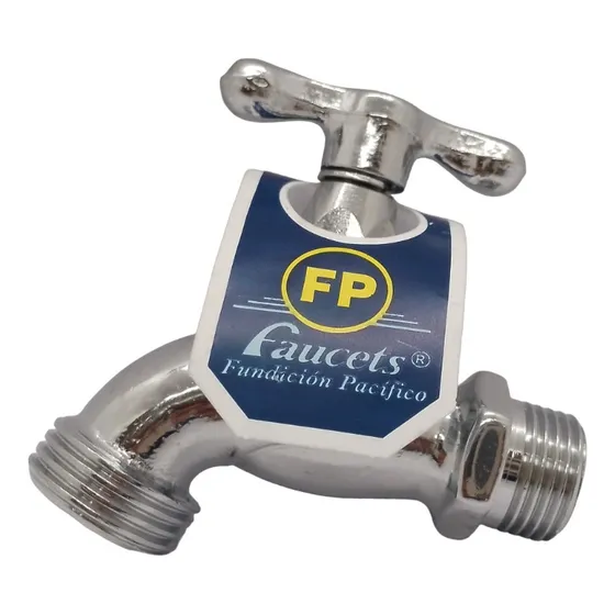 Llave De Chorro Cromada 1/2 Pulgada Marca Fp
