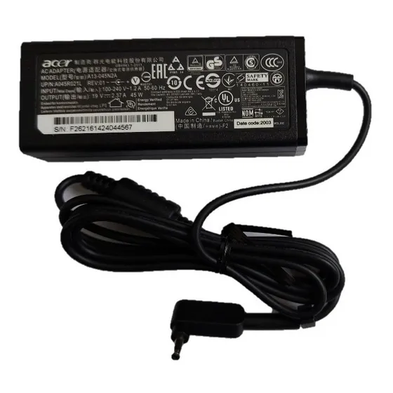 Cargador Original Acer 2.37a 19v A13-045n2a Pa-1450-26 3mm