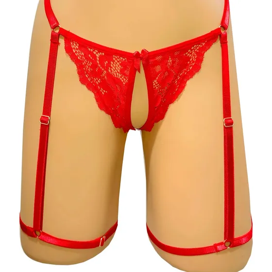Bikini Tanga Panty Mariposa Más Liguero Dama