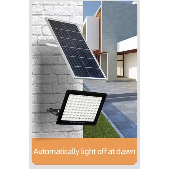 Reflector Led Con Panel Solar 200w