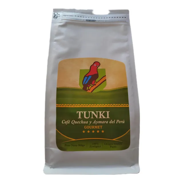 Cafe Orgánico Tunki Grano - Bolsa X 500 Gramos
