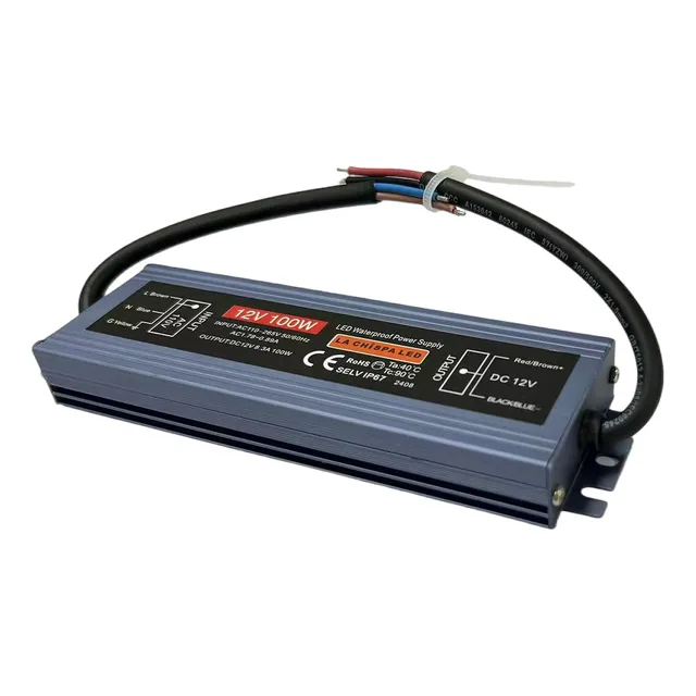 Fuente Generica De Poder 12v 100w 8.3a Exterior Ip67