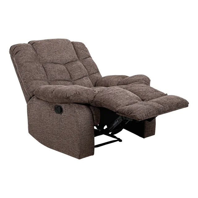 Sillón Reposet Reclinable De Tela Manual Moderno Ethan