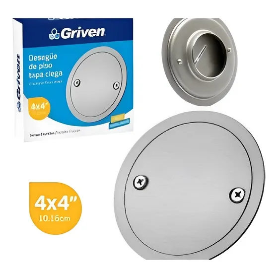 Desagüe De Piso Tapa Ciega 4x4 - Griven
