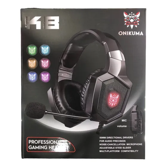 Audífonos Gaming Stereo Con Micrófono Onikuma K8