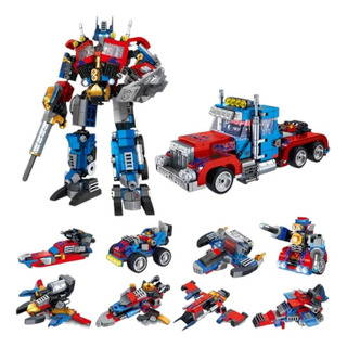 Set Bloques De Construcción Autobot 8 En 2 Robot Y Carro Set Bloques De Construcción Autobot 8 En 2 Robot Y Carro