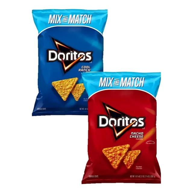 2 Pack Doritos Nacho Cheese + Cool Ranch 520.9g C/u Usa