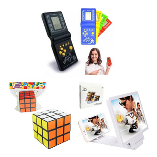 Kit Video Game Retro 99 Jogos + Cubo Magico + Tela Zoom Celu Kit Video Game Retro 99 Jogos + Cubo Magico + Tela Zoom Celu