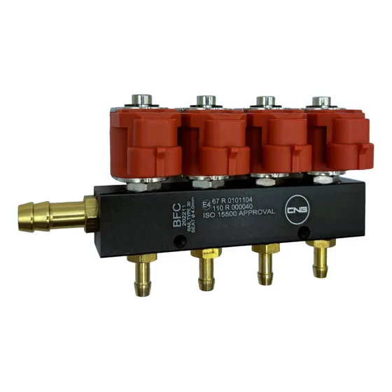 Riel De Inyectores Para Gas Lp Glp Y Natural Gnv 4 Cilindros
