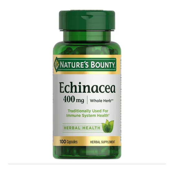 Suplemento Nature's Bounty Echinacea 400 Mg 100 Cápsulas