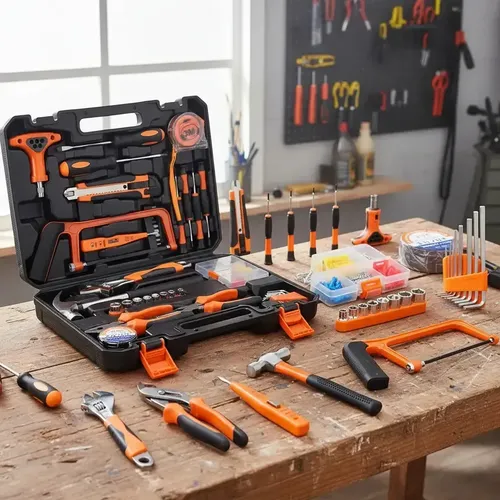 Kit Maleta Herramientas Manuales 168 Pcs Total Thkthp21686 Color