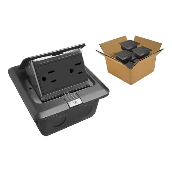 Kit 10 Pz Contacto Duplex De Piso Pop Up Toma Corriente Push