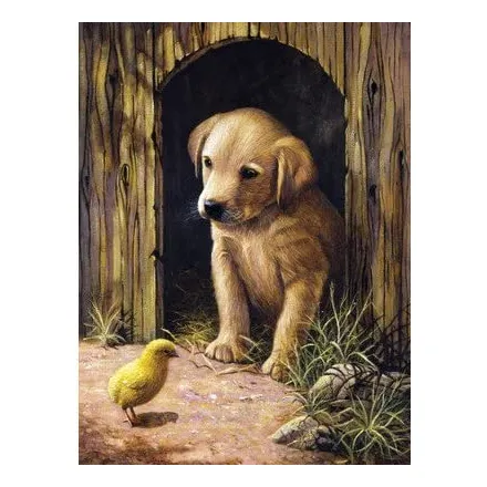 Conjunto De Cachorros Pequeños De Labrador Por Números
