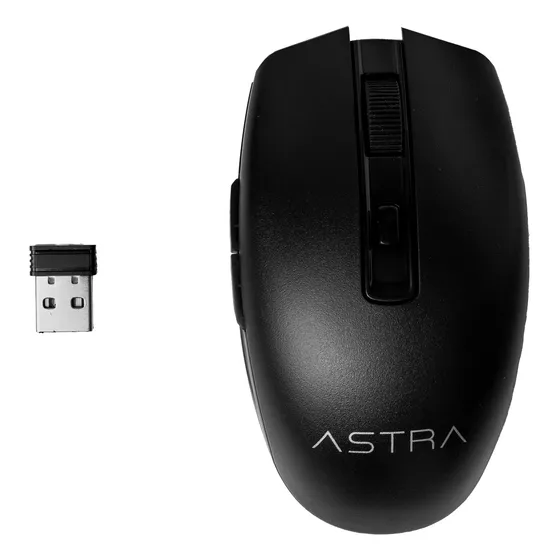 Mouse Inalambrico Astra Usb 6 Botones Dpi 1600 Gw224bk Negro