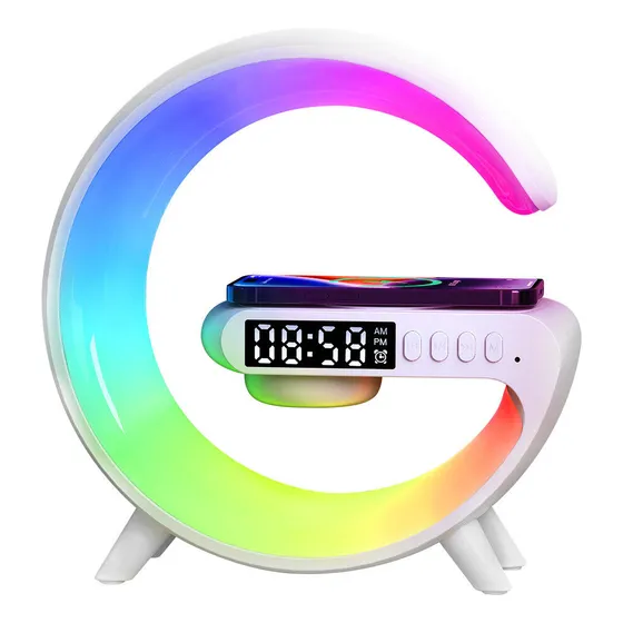 Reloj Despertador Inteligente Con Altavoz Y Cargador Rgb